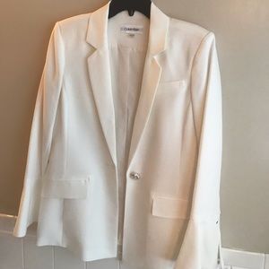 Calvin Klein white Blazer